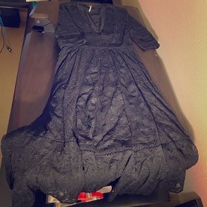 Free People Black Lace Dress - Never Worn